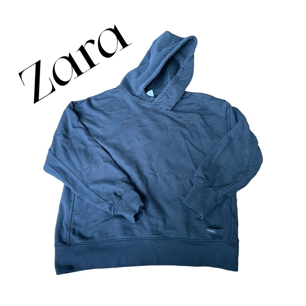 Boys Zara black hoodie size 11-12